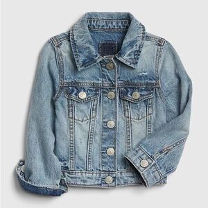 Gap Kids Toddler Icon Denim Jacket—Stone Wash Light